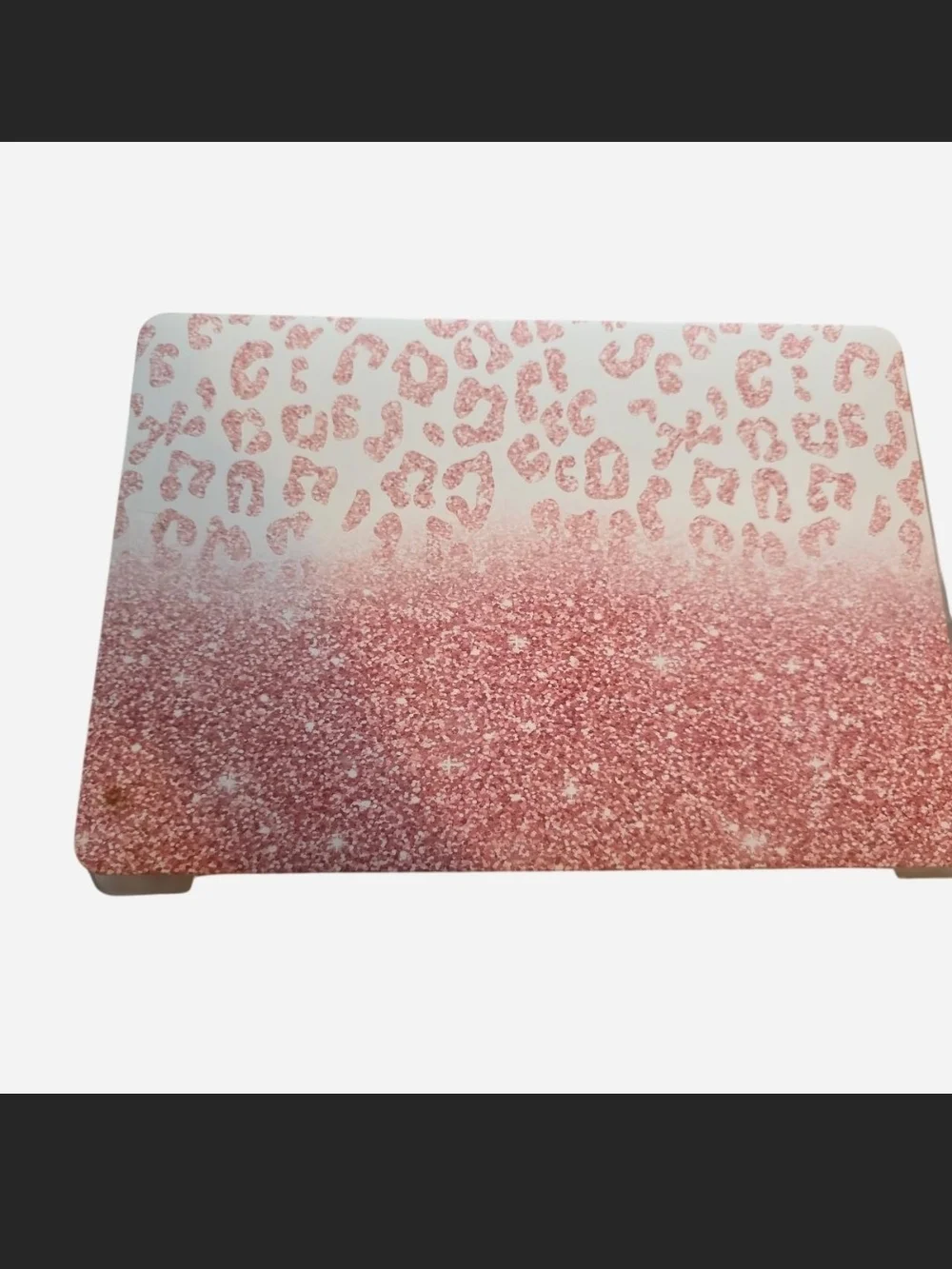 2 Pack Pink Glitter Leopard And Pink Hard Shell Cases For Apple Macbook Pro 13